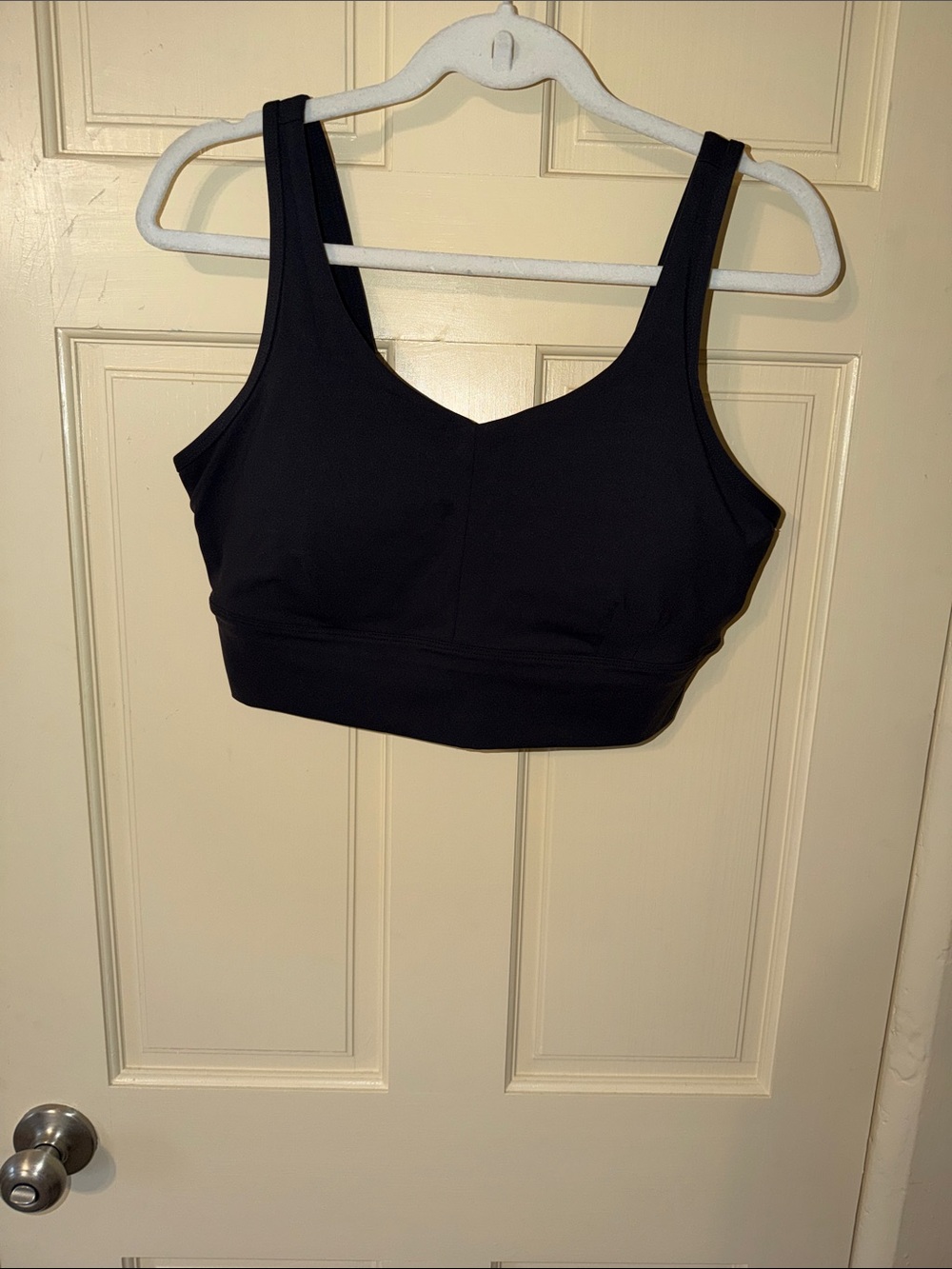 Duluth Trading Co Black Support Crop Bralette